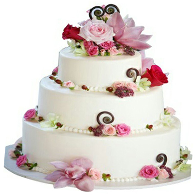 "Designer Grand Cake weight 5 Kgs (3 step) - Click here to View more details about this Product